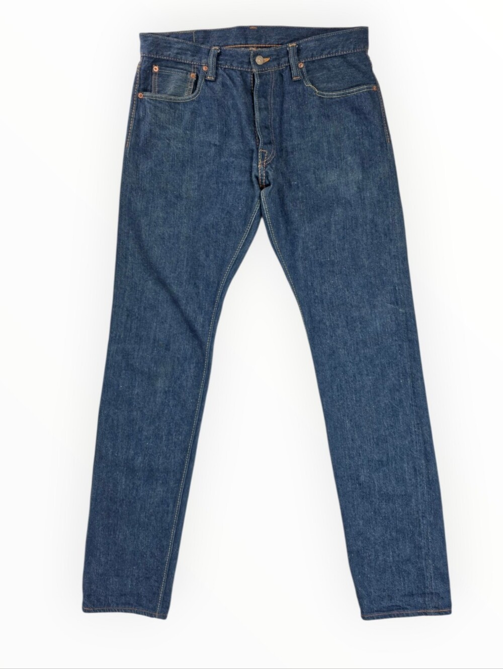 Blue in Green Syoaiya Jeans Pure Blue Japanese Selvedge Denim 34x35 Straight Leg